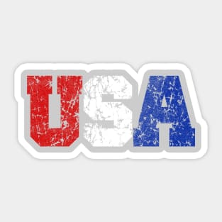 USA Rustic Faded Logo Sticker